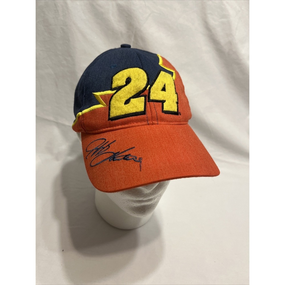 Vtg 90s Jeff Gordan 24 Cap Nascar Racing Snapback Hat  Chase Authentic's